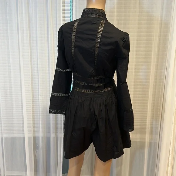 Maje Lace Trim Romper - Picture 6 of 11